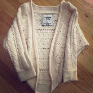 Wool/Cashmere/Rabbit Hair Cropped Sweater